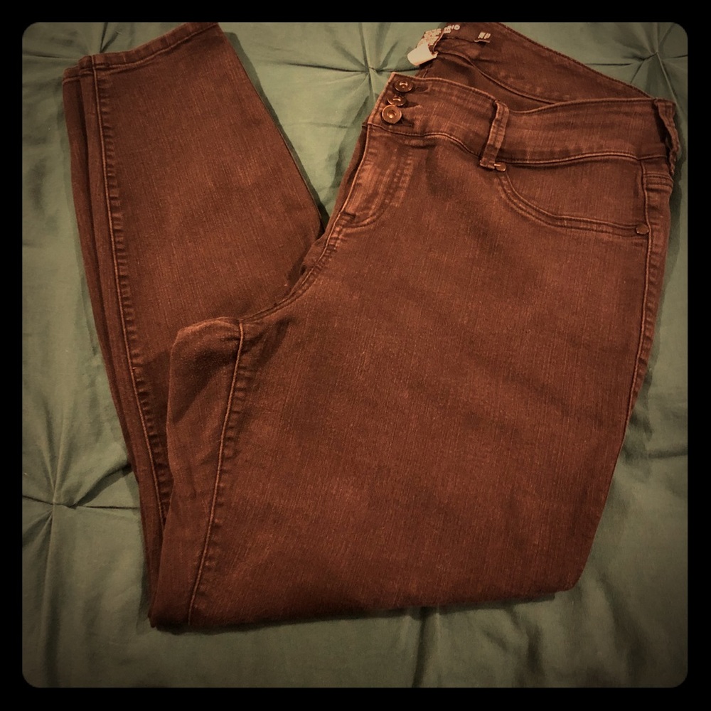 Slick Black Torrid Denim Jeggings